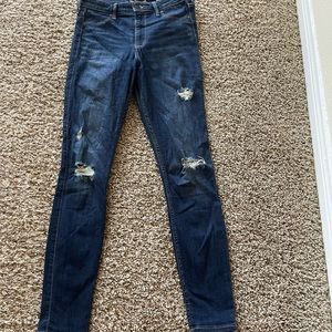 Hollister Jeans Womens Size 0 Blue Bootcut Stretch Low Rise Pants